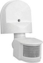 Bewegingssensor - Opbouw Rond - Mat Wit Kunststof - 180° 8m Verstelbaar - BSE