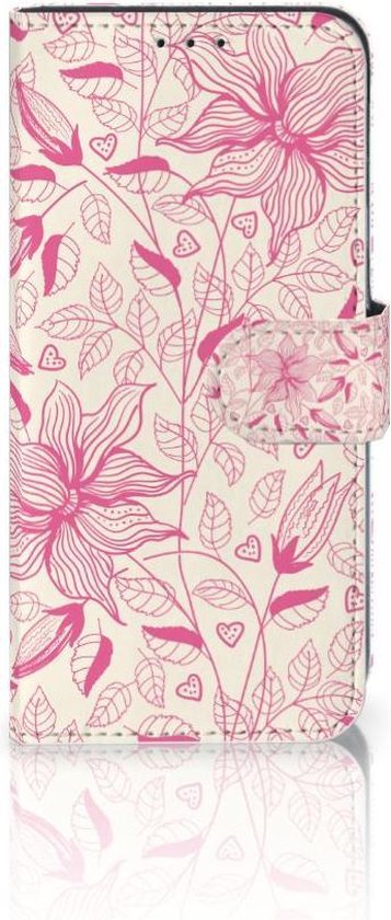 Coque Téléphone Samsung Galaxy M10 Magnétique Etui Housse pour Fleurs Roses