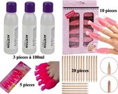 Gellak remover set voor het verwijderen van Gellak / Gel polish soaker clips/ Soak off gel / gel nagellak aceton