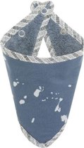 Nanami slab bandana - motief ijsschots - denim blue