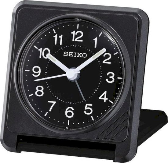 Ervaren persoon Piepen Passief Seiko reiswekker QHT015K elektronisch piep alarm - zwarte uitvoering |  bol.com