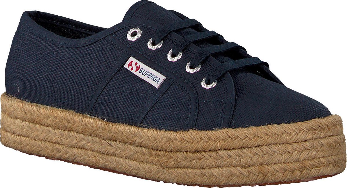Superga Sneakers - Maat 36 - Vrouwen - navy/beige | bol.com