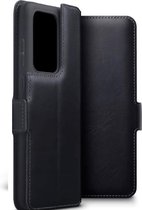 Samsung Galaxy S20 Ultra hoesje - MobyDefend slim-fit echt leren bookcase - Zwart - GSM Hoesje - Telefoonhoesje Geschikt Voor Samsung Galaxy S20 Ultra