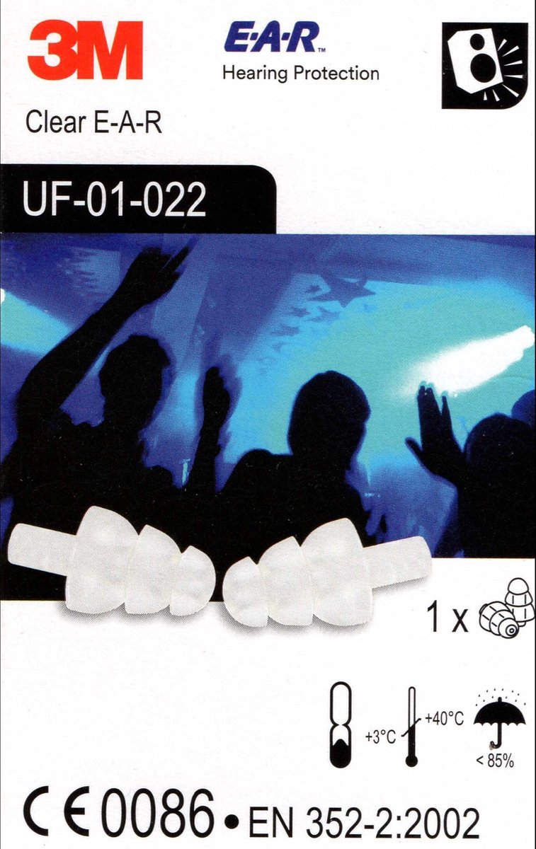 3M - Party Ear Plugs - Festival - Oordoppen - 1 paar - 3M