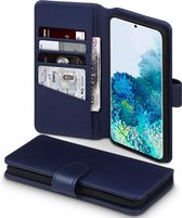 Samsung Galaxy S20+ Bookcase hoesje - CaseBoutique - Effen Donkerblauw - Leer