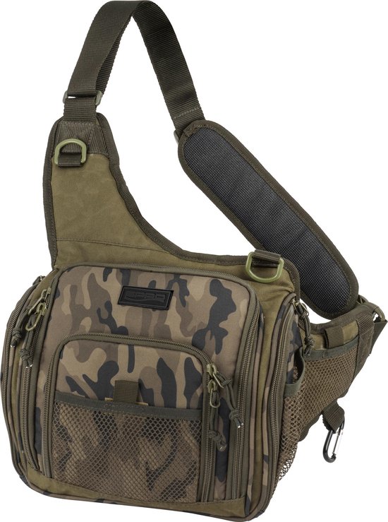 Spro Double Camou Shoulder Bag inclusief 2 kunstaasboxen