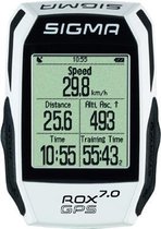 Sigma ROX GPS 7.0 - Fietscomputer - 45 functies - GPS Draadloos - Wit