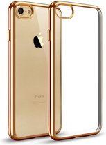 Iphone 8 Back cover TPU case Transparant Goud