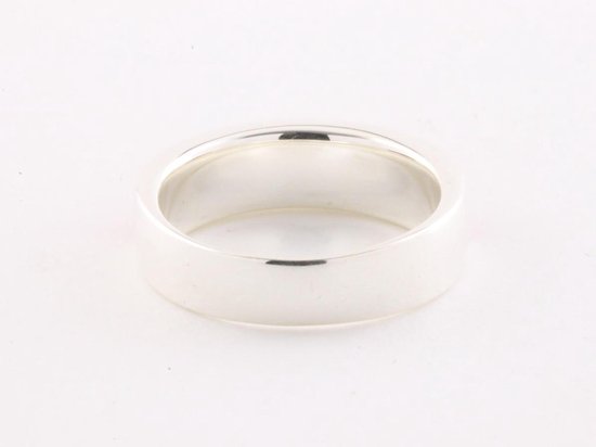 Zilveren ring met groene turkoois - maat 19