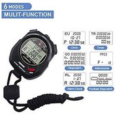 Professionele timer stopwatch, digitale sport stopwatch met countdown timer, 100 ronden geheugen, 0,001 seconde timing