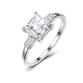 Twice As Nice Ring in zilver, zirkonia 7mm.  60