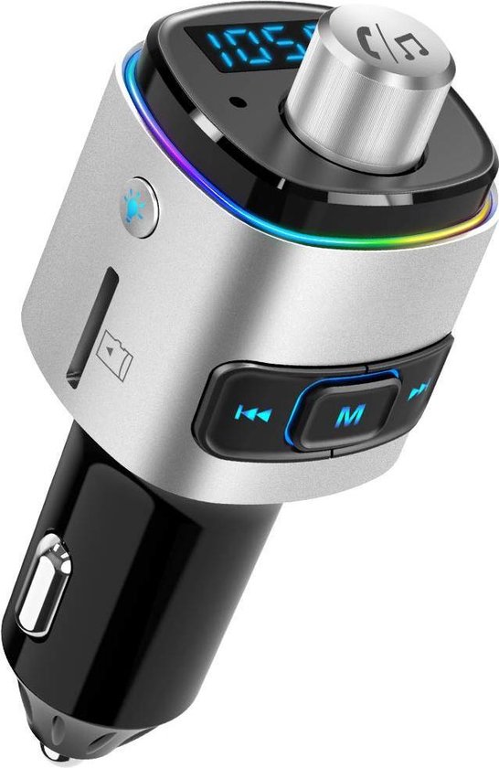 Adaptateur Bluetooth 5.0 Pour Voiture - Récepteur AUX Avec Micro - Appels Mains Libres Et Streaming Audio