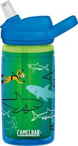 CamelBak Eddy + Kids Insulated - Bouteille - 400 ml - Bleu / Vert (Scuba Sharks)