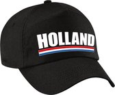 Holland supporters pet zwart voor dames en heren - Nederland landen baseball cap - supporters