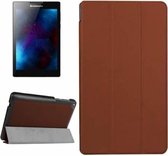 Lenovo Tab 3 7 Essential hoes - Tri-Fold Book Case Bruin