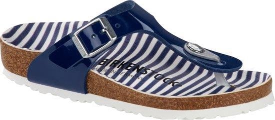 Birkenstock - Gizeh Nautical Stripes Navy - small fit  - maat 36
