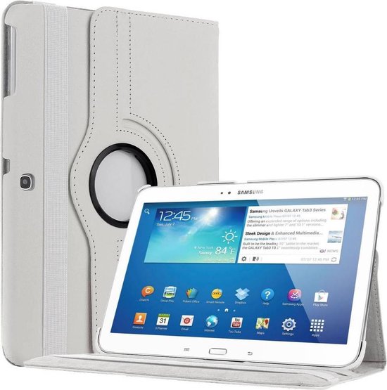 Housse de protection rotative pour tablette Samsung Galaxy Tab 4 10.1 T530  Blanc | bol.com