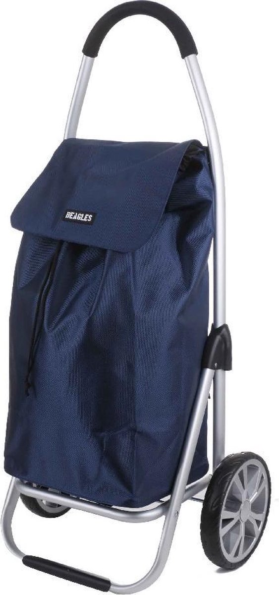 Bol.com Beagles Alberic Boodschappen Trolley Lichtgewicht Kar Sterk - Blauw aanbieding