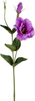 Viv! Home Luxuries Lisianthus - 2 stuks - zijden bloem - paars - topkwaliteit