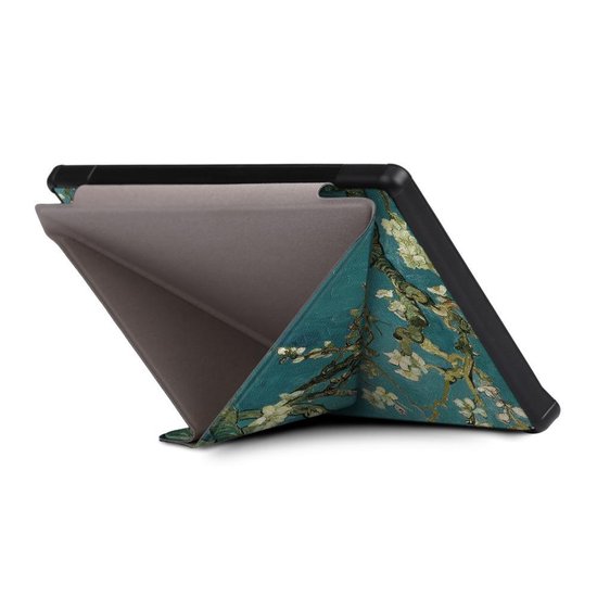 Achaté - Kobo Libra H2O Hoes Met Magnetische Sluiting en Auto Sleep Functie - Origami - Amandelbloesem van Gogh - Limited Edition - High Quality