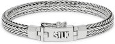 SILK Jewellery - Zilveren Armband - Alpha - 339.22 - Maat 22