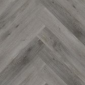 prijs per 5 pakken = 10,37 M2 /  Elemental Isocore Visgraat Limed Oak Grey 120x720x7mm 24stuks 2,074m²/ Riga vloeren en kozijnen