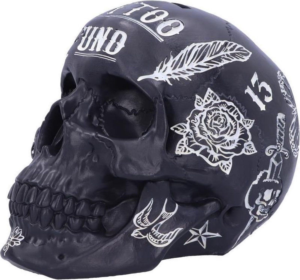 Nemesis Now Tattoo Fund Unisex beeld - zwart/wit - Standard