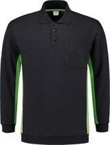 Tricorp Polosweater Bi-Color - Workwear - 302001 - Navy-Limoengroen - maat 7XL