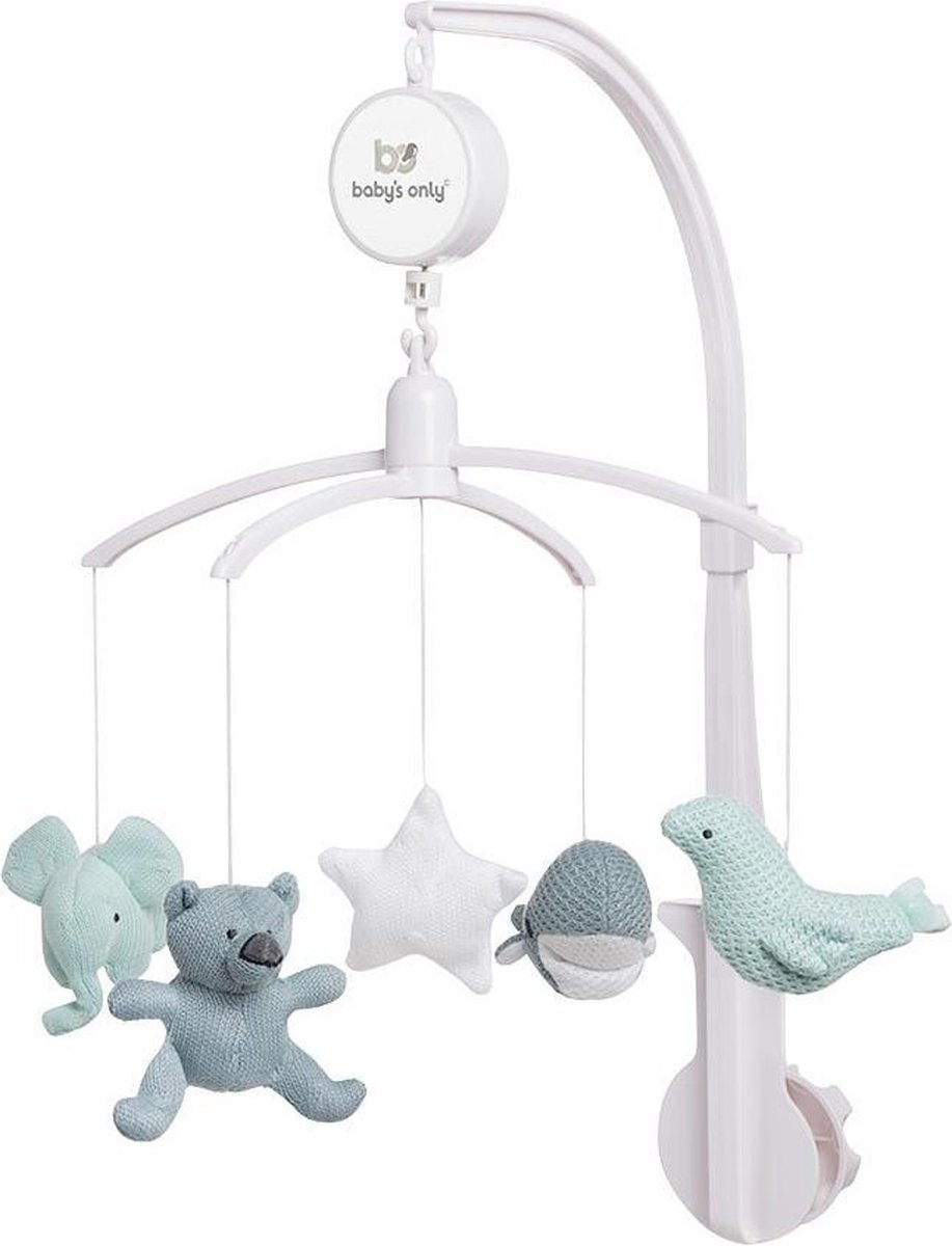 Baby’s Only Muziekmobiel Stonegreen/Munt/Wit