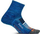 Feetures Elite Light Cushion Quarter - Donkerblauw - Hardloopsokken - Sportsokken - Extra Large - 47/51