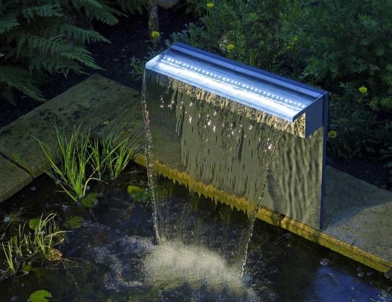 steekpenningen als biografie Waterval Ubbink Niagara Rvs In 3 Maten Met Of Zonder LED | Waterornamenten  |... | bol.com