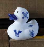 DUTCH DUCKY Delfts Blauwe badeend per set van 2 stuks- badspeelgoed