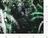 Tuinposter Boeddha - Bomen | 150 x 100 cm | PosterGuru