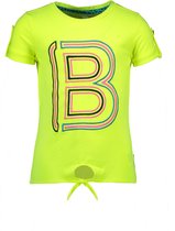 B.Nosy Meisjes T-shirt - Safety yellow - Maat 116