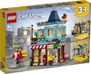 foto van LEGO Creator Woonhuis en Speelgoedwinkel - 31105