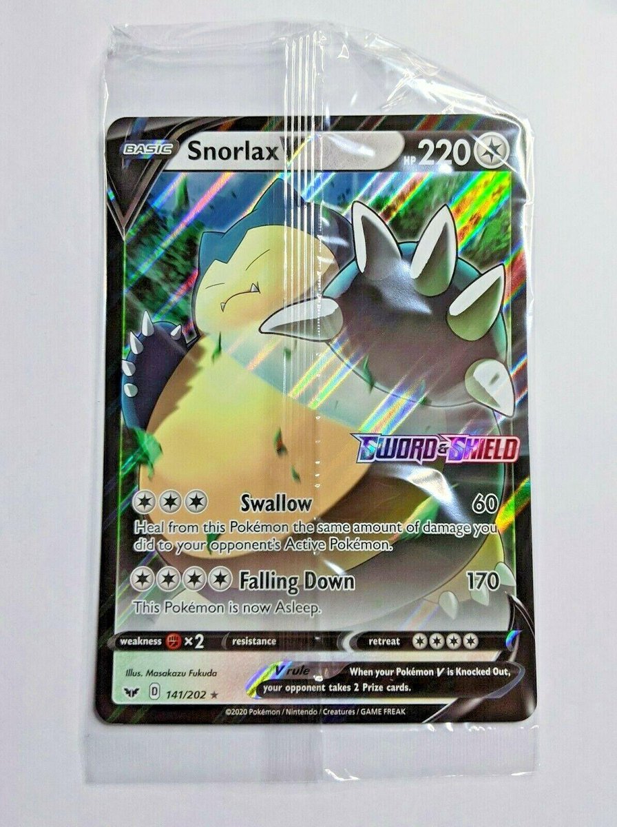 Harnas Waarnemen suiker Snorlax V - grote pokemon kaart / jumbo sword & shield | Games | bol.com