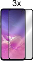 Samsung galaxy S10E Screenprotector - Beschermglas Samsung S10e Screen Protector Glas - Full cover - 3 stuks