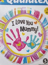 18In I Love you Mummy handprint