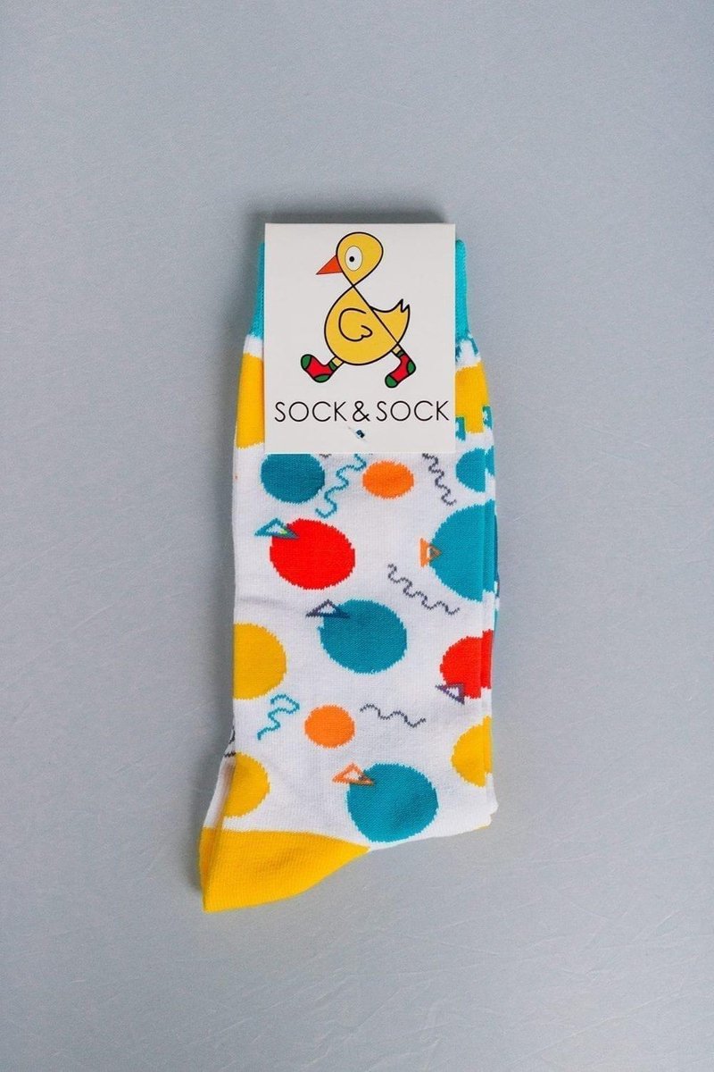 Feestbeest sok | Verjaardag | decoratie | ballon | Multi-color | Onesize fits all | Herensokken en damessokken | Leuke, grappig sokken | Funny socks that make you happy | Sock & Sock