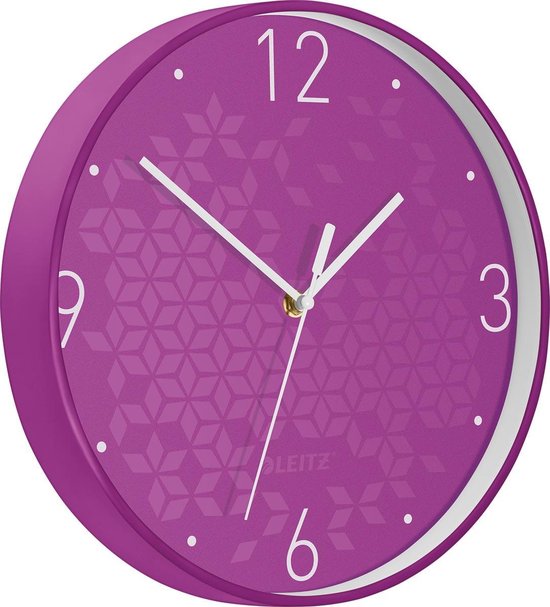 Horloge murale Leitz WOW, violet