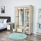 Nancy's Garderobekast – Oprolbare Garderobe – Kledingkast – Stoffen Kast - Beige