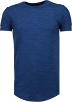 Sleeve Ribbel - T-Shirt - Navy