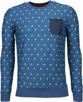 Flamingo - Sweater - Licht Blauw