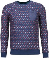 Flamingo - Sweater - Donker Blauw