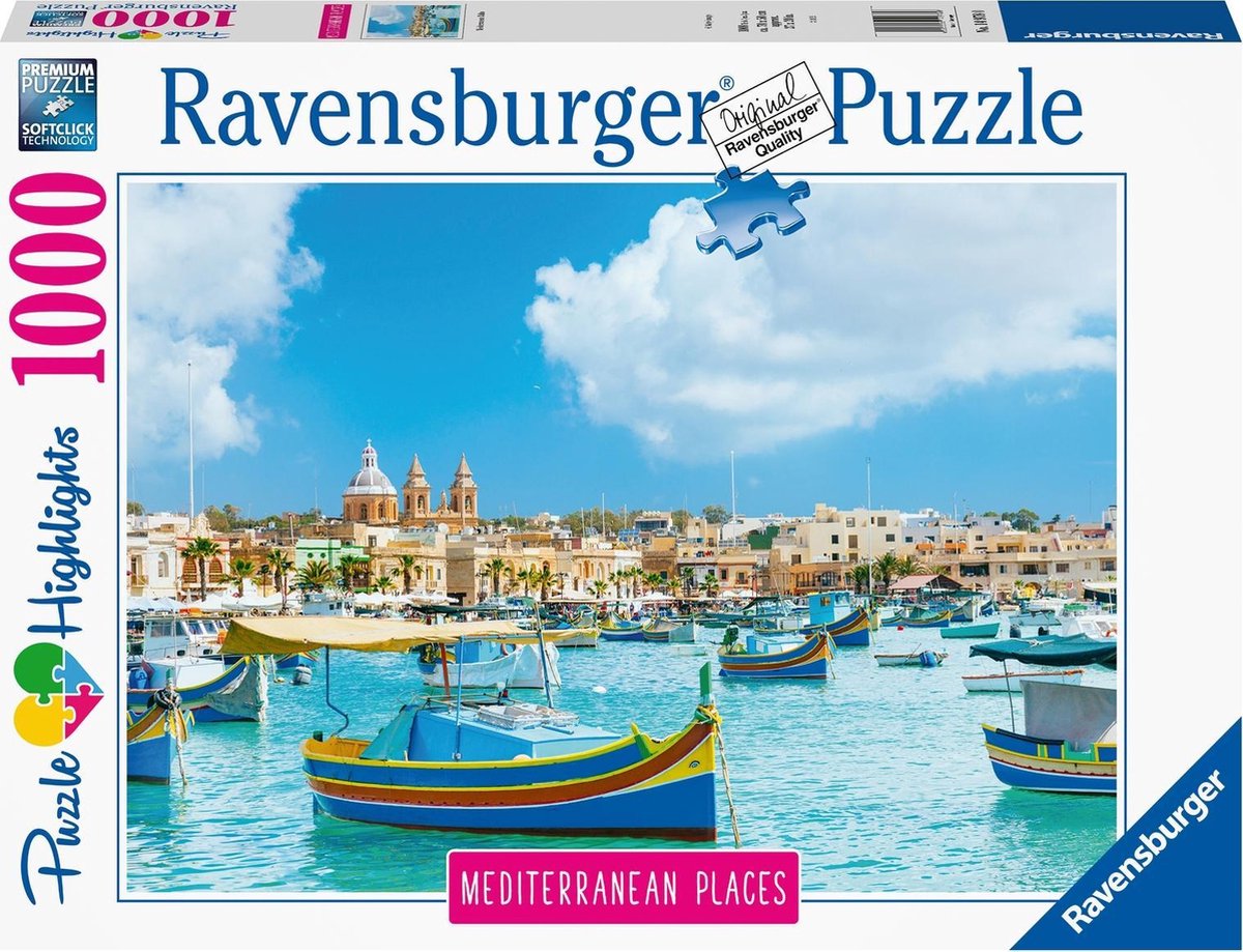 Afbeelding van product Ravensburger puzzel Malta - Legpuzzel - 1000 stukjes