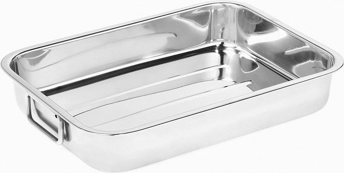 Ovenschotel/schaal 40 cm  zwaar - RVS - Voccelli