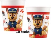 Paw Patrol party bekers - karton - set van 10 stuks