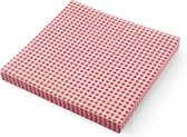 Papier sulfurisé Hendi - Carreaux rouge / blanc - 30,6x30,5cm (500 feuilles)