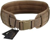 verstelbare militaire tactische riem met afneembare dikke pad, 1000d Nylon maat L Kleur Bruin Airsoft Paintball