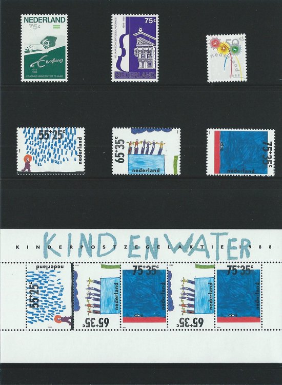 Thumbnail van een extra afbeelding van het spel Nederland Jaarcollectie Postzegels 1988